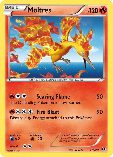 Moltres trading card from Next Destinies Moltres - Next Destinies Pokémon trading card