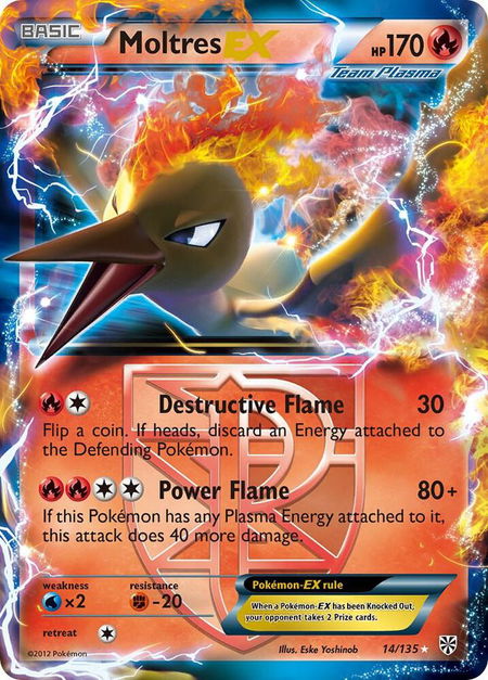 Moltres EX (Team Plasma) - Plasma Storm Pokémon trading card