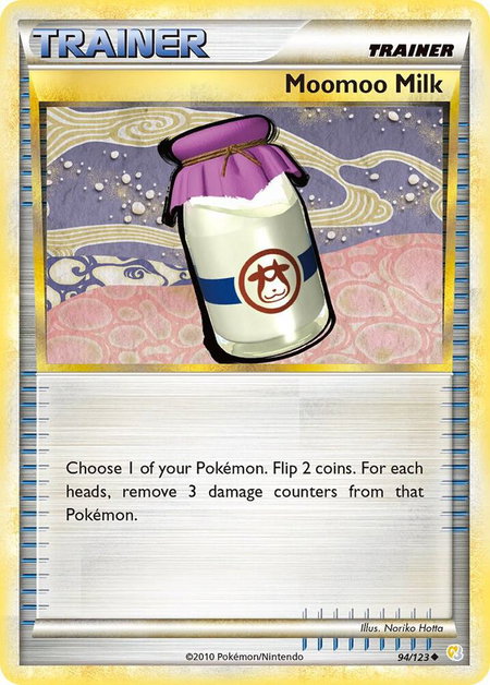 Moomoo Milk - HeartGold SoulSilver Pokémon trading card