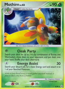 Mothim - Arceus (AR) #6/99 - Holo Rare Pokémon Trading Card