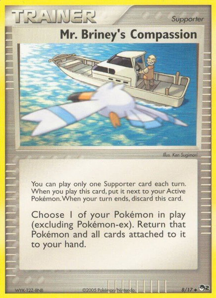 Mr. Briney's Compassion trading card from POP Series 2 Mr. Briney's Compassion - POP Series 2 Pokémon trading card