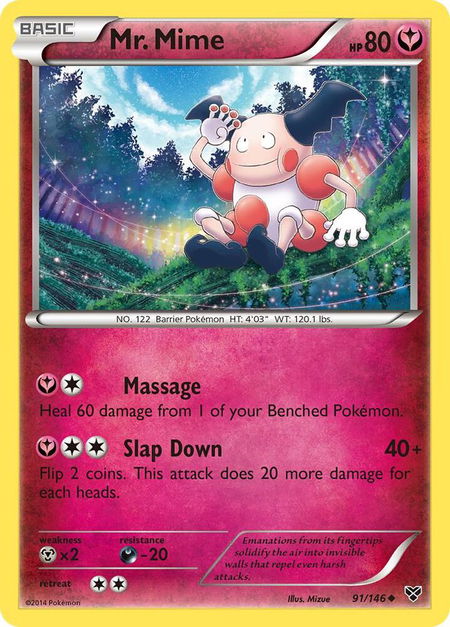 Mr. Mime - XY Base Set Pokémon trading card