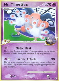 Mr. Mime E4 - Rising Rivals (RR) #28/111 - Rare Pokémon Trading Card