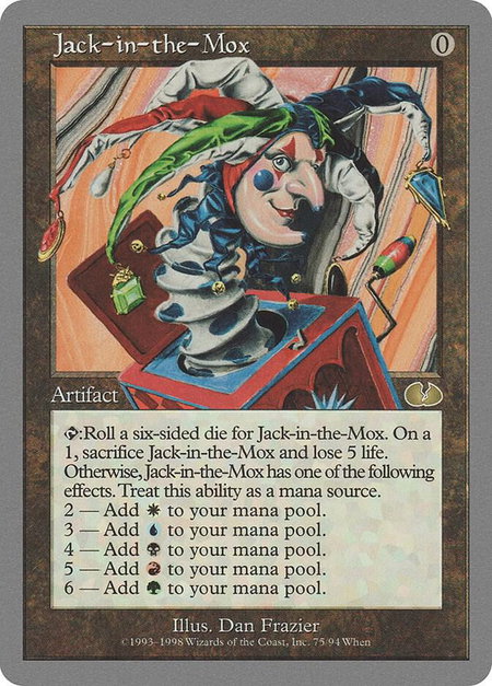 Jack-in-the-Mox - Unglued Magic: The Gathering trading card