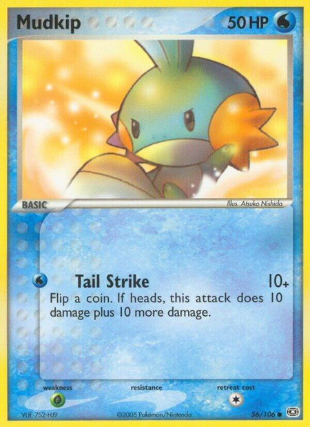 Mudkip - Emerald Pokémon trading card