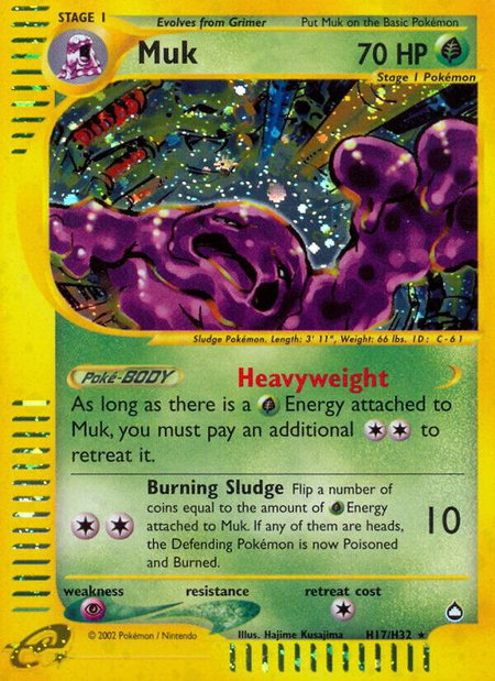 Muk (H17) - Aquapolis Pokémon trading card