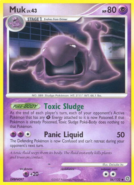 Muk - Secret Wonders Pokémon trading card