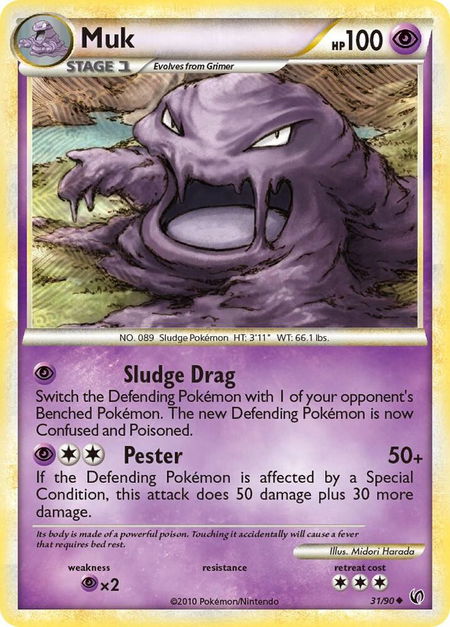 Muk - Undaunted Pokémon trading card