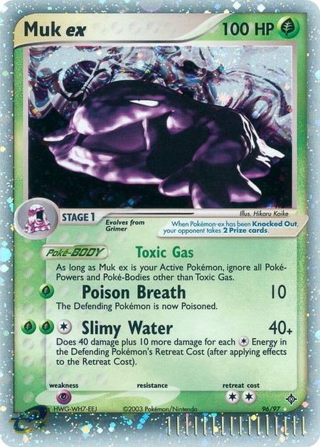 Muk ex - Dragon Pokémon trading card