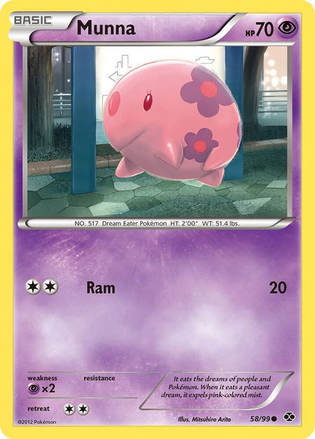 Munna - Next Destinies Pokémon trading card