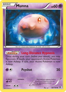 Munna - Boundaries Crossed (BCR) #68/149 - Uncommon Pokémon Trading Card