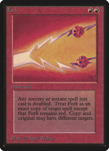 Fork - Beta Edition Magic: The Gathering trading card