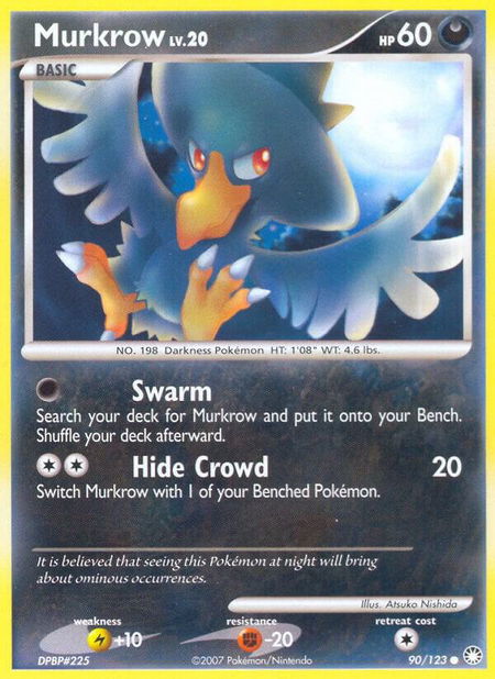 Murkrow - Mysterious Treasures Pokémon trading card