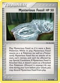 Mysterious Fossil trading card from Holon Phantoms Mysterious Fossil - Holon Phantoms Pokémon trading card