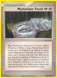 Mysterious Fossil - Power Keepers (PK) #85/108 - Common Pokémon Trading Card