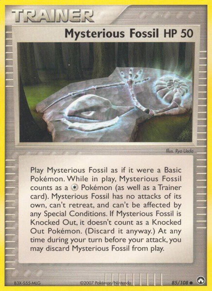 Mysterious Fossil - Power Keepers Pokémon trading card