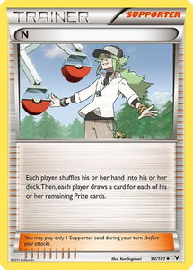 N (Supporter) - Noble Victories (NVI) #92/101 - Uncommon Pokémon Trading Card