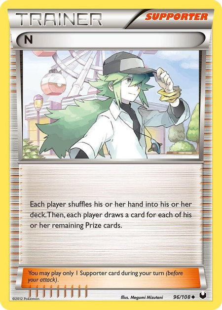 N (Supporter) - Dark Explorers Pokémon trading card