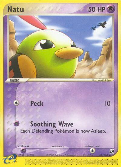 Natu - Sandstorm Pokémon trading card