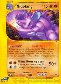 Nidoking (24) - Aquapolis (AQ) #024/147 - Rare Pokémon Trading Card