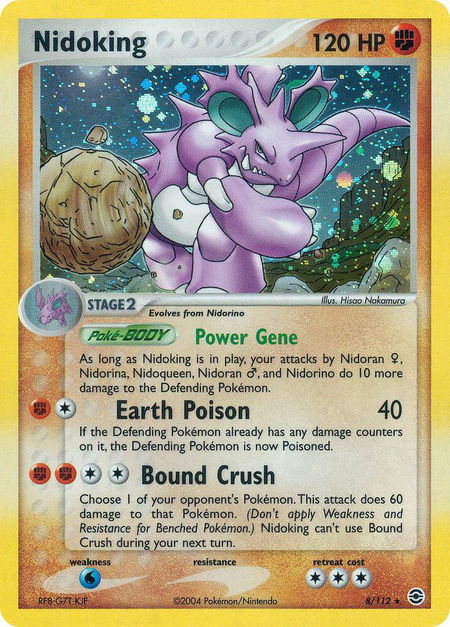 Nidoking - FireRed & LeafGreen Pokémon trading card