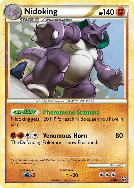 Nidoking - Triumphant Pokémon trading card