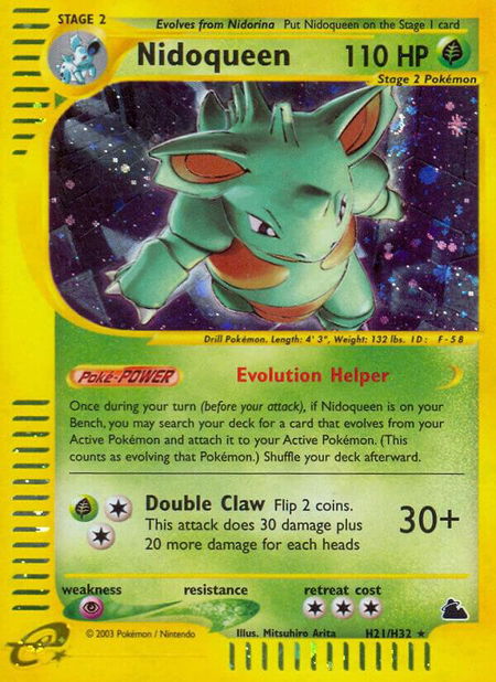 Nidoqueen (H21) - Skyridge Pokémon trading card