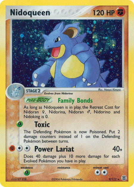 Nidoqueen - FireRed & LeafGreen Pokémon trading card