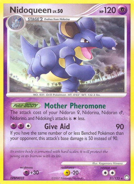 Nidoqueen - Mysterious Treasures Pokémon trading card