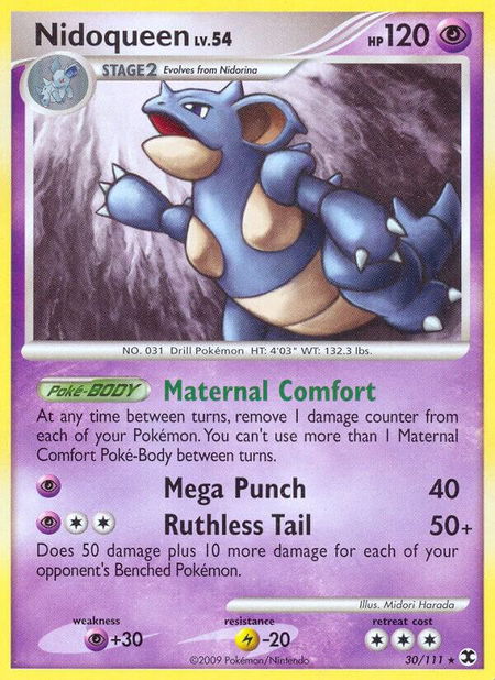 Nidoqueen - Rising Rivals Pokémon trading card