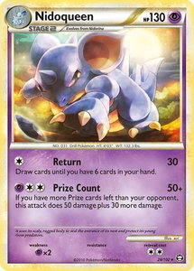 Nidoqueen - Triumphant (TM) #28/102 - Rare Pokémon Trading Card