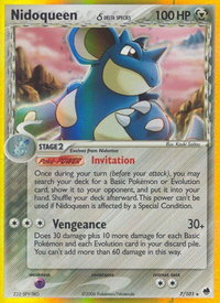 Nidoqueen (Delta Species) - Dragon Frontiers (DF) #7/101 - Holo Rare Pokémon Trading Card