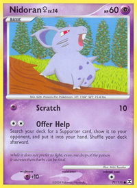 Nidoran F - Rising Rivals (RR) #71/111 - Common Pokémon Trading Card