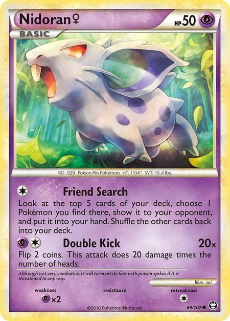 Nidoran F - Triumphant Pokémon trading card