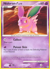 Nidoran M - Secret Wonders (SW) #97/132 - Common Pokémon Trading Card