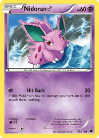 Nidoran M - Plasma Freeze (PLF) #43/116 - Common Pokémon Trading Card