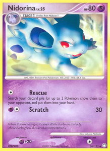 Nidorina - Mysterious Treasures (MT) #56/123 - Uncommon Pokémon Trading Card