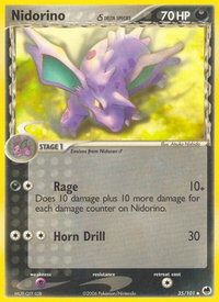 Nidorino (Delta Species) - Dragon Frontiers (DF) #35/101 - Uncommon Pokémon Trading Card