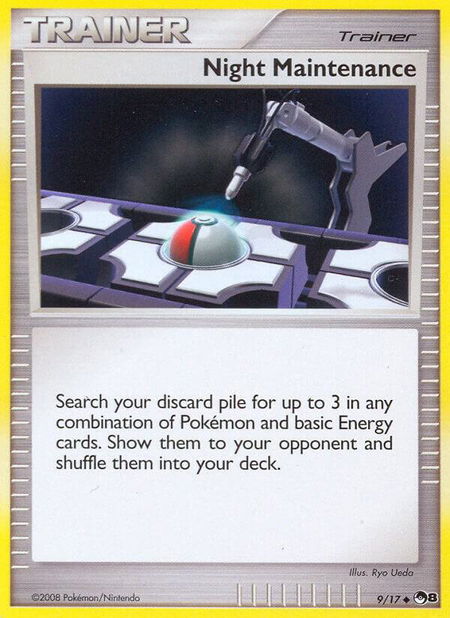 Night Maintenance - POP Series 8 Pokémon trading card