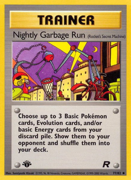 Nightly Garbage Run (Rocket's Secret Machine) - Team Rocket Pokémon trading card