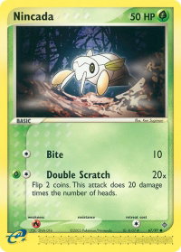 Nincada - 67/97 - Dragon (DR) #67/97 - Common Pokémon Trading Card