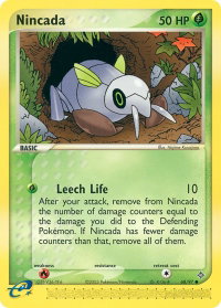 Nincada - 68/97 - Dragon (DR) #68/97 - Common Pokémon Trading Card