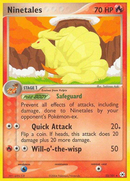 Ninetales - Hidden Legends Pokémon trading card
