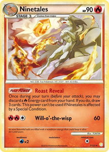 Ninetales - HeartGold SoulSilver (HS) #7/123 - Holo Rare Pokémon Trading Card