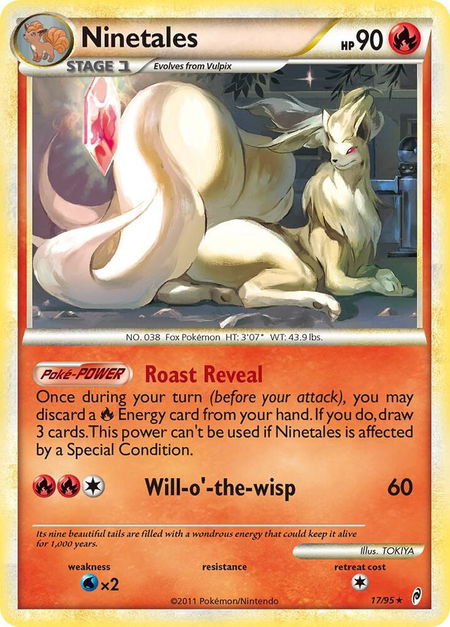 Ninetales trading card from Call of Legends Ninetales - Call of Legends Pokémon trading card