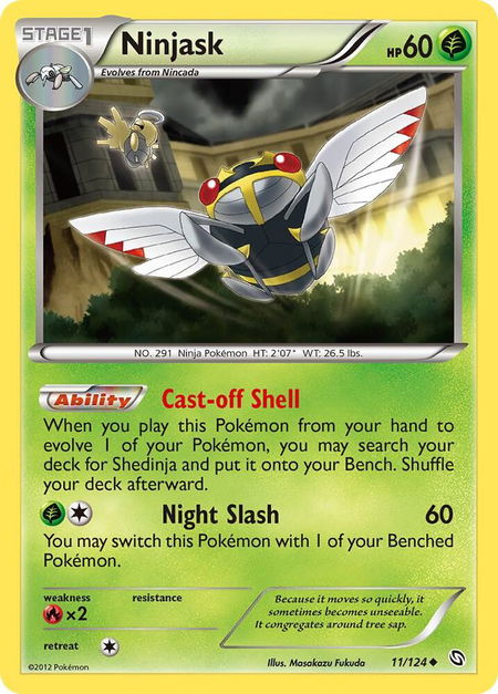 Ninjask - Dragons Exalted Pokémon trading card