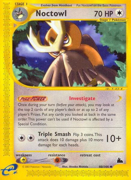 Noctowl - Skyridge Pokémon trading card