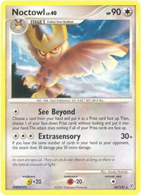 Noctowl - Diamond and Pearl (DP) #34/130 - Rare Pokémon Trading Card
