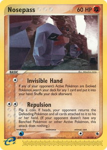 Nosepass - Ruby and Sapphire (RS) #18/109 - Rare Pokémon Trading Card