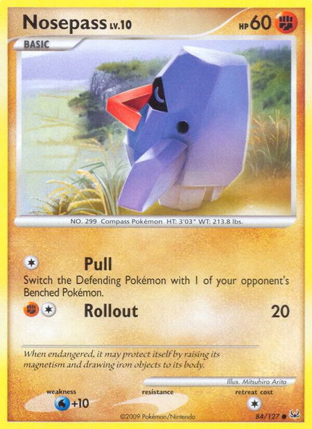 Nosepass - Platinum Pokémon trading card